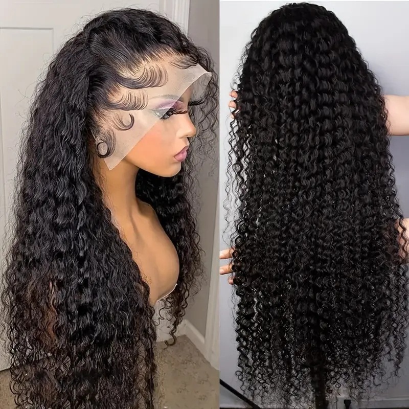 Amazon Cross border European and American Fashion Front Lace 13 * 4 Wig Hot Selling Small Roll Steel Roll Chemical Fiber Head Cover Wig Amazon Cross border European and American Fashion Front Lace 13 * 4 Wig Hot Selling Small Roll Steel Roll Chemical Fiber Head Cover Wig