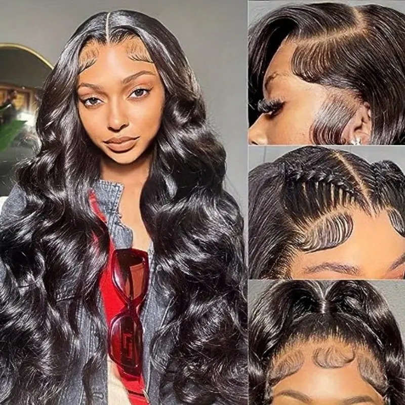 Cross border foreign trade, European and American fashion, big wave front lace lace wig, African hot selling wig full head cover