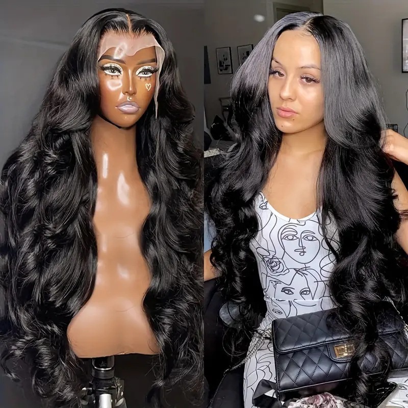 Amazon Cross border European and American Women's Fashion Big Wave Curly Wig Hot Selling Front Lace Lace Headset