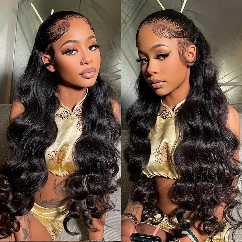 Cross border lace fashion wig for foreign trade, hot selling in Europe and America, big wave long curly hair synthetic headband
