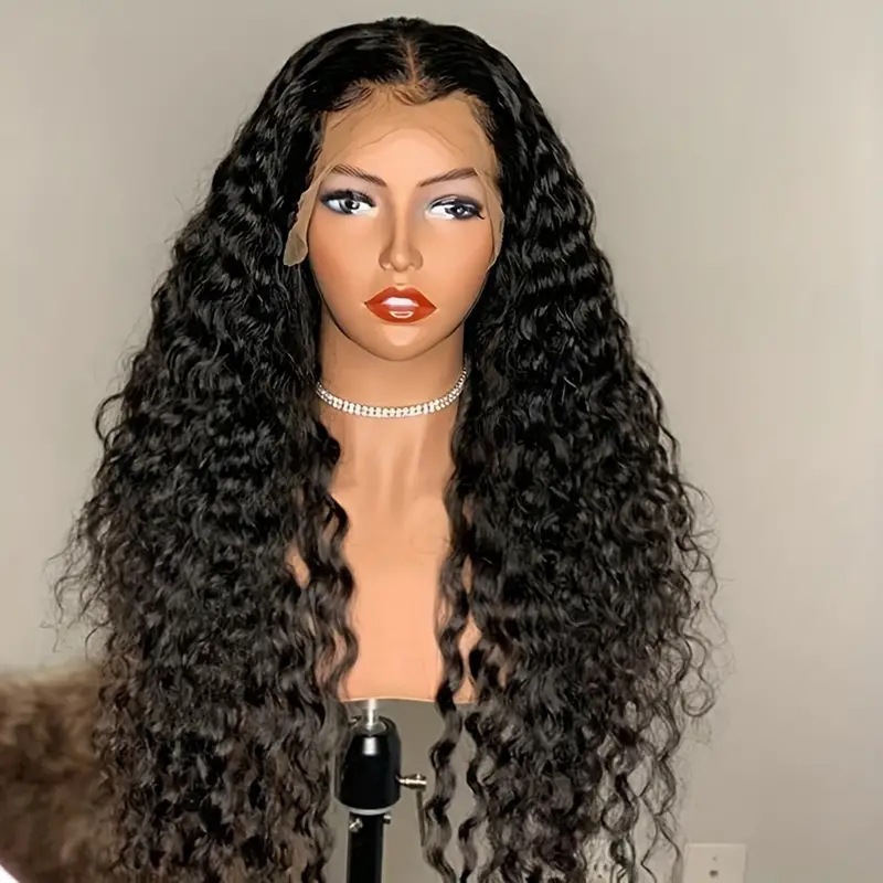 Amazon Cross border European and American Fashion Front Lace 13 * 4 Wig Hot Selling Small Roll Steel Roll Chemical Fiber Head Cover Wig Amazon Cross border European and American Fashion Front Lace 13 * 4 Wig Hot Selling Small Roll Steel Roll Chemical Fiber Head Cover Wig
