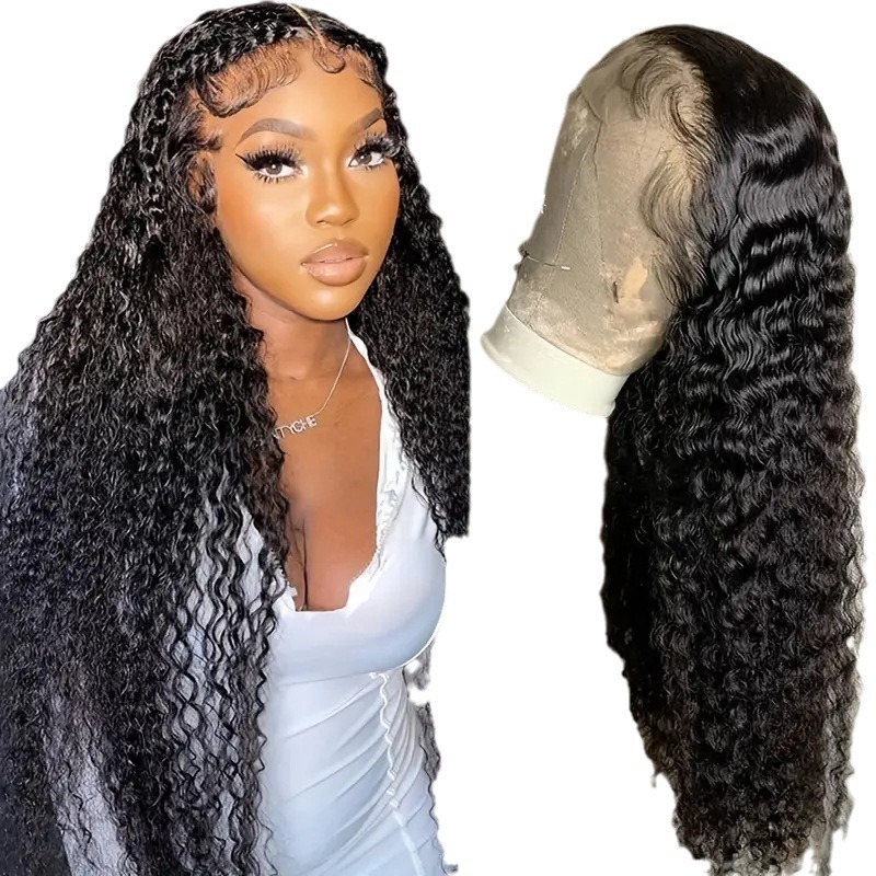 Cross border European and American fashion wig full head set, popular in Africa, small coiled tube explosive head synthetic wig Cross border European and American fashion wig full head set, popular in Africa, small coiled tube explosive head synthetic wig