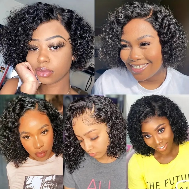 Cross border European and American fashion front lace lace small roll hand rolled wig, popular in Africa for foreign trade, small roll wig Cross border European and American fashion front lace lace small roll hand rolled wig, popular in Africa for foreign trade, small roll wig