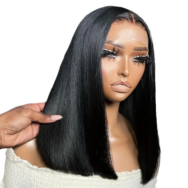 Amazon hot selling bobo bob wig front lace hair cover lace wig cover factory in stock hair replacement wigs Amazon hot selling bobo bob wig front lace hair cover lace wig cover factory in stock hair replacement wigs