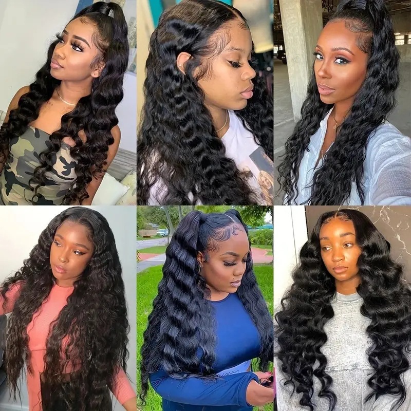 Amazon Cross border European and American Fashion Water Ripple Small Roll Full Head Cover Africa Hot Selling Small Roll Synthetic Wig Deep Amazon Cross border European and American Fashion Water Ripple Small Roll Full Head Cover Africa Hot Selling Small Roll Synthetic Wig Deep