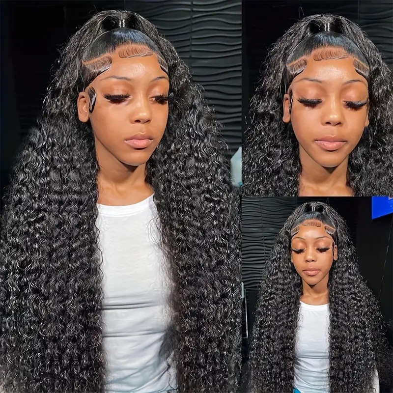 Cross border fashion front lace 13 * 4 wig Amazon hot selling small coiled tube explosive head curly hair cover Cross border fashion front lace 13 * 4 wig Amazon hot selling small coiled tube explosive head curly hair cover