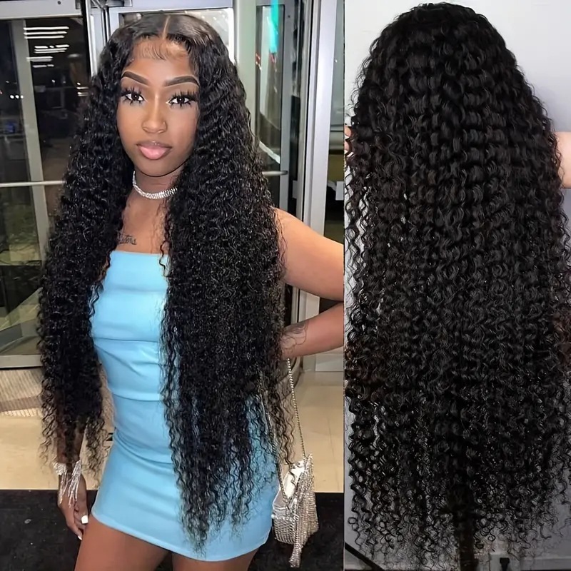 Cross border European and American fashion front lace synthetic wig Amazon Africa hot selling small roll tube long roll hair cover