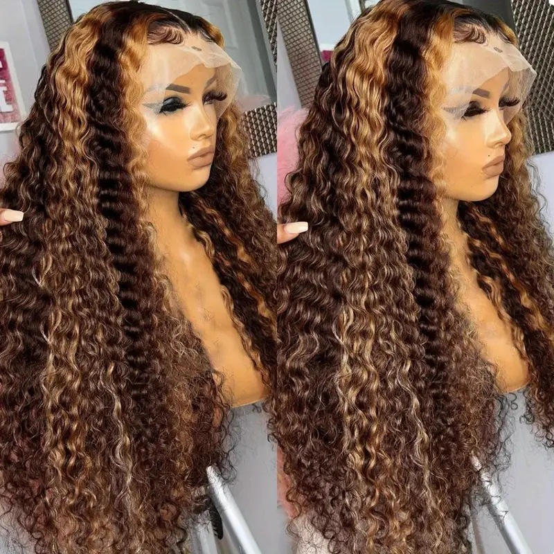 Cross border European and American fashion piano colored wig hot selling, lace lace small winding tube synthetic full head cover manufacturer Cross border European and American fashion piano colored wig hot selling, lace lace small winding tube synthetic full head cover manufacturer