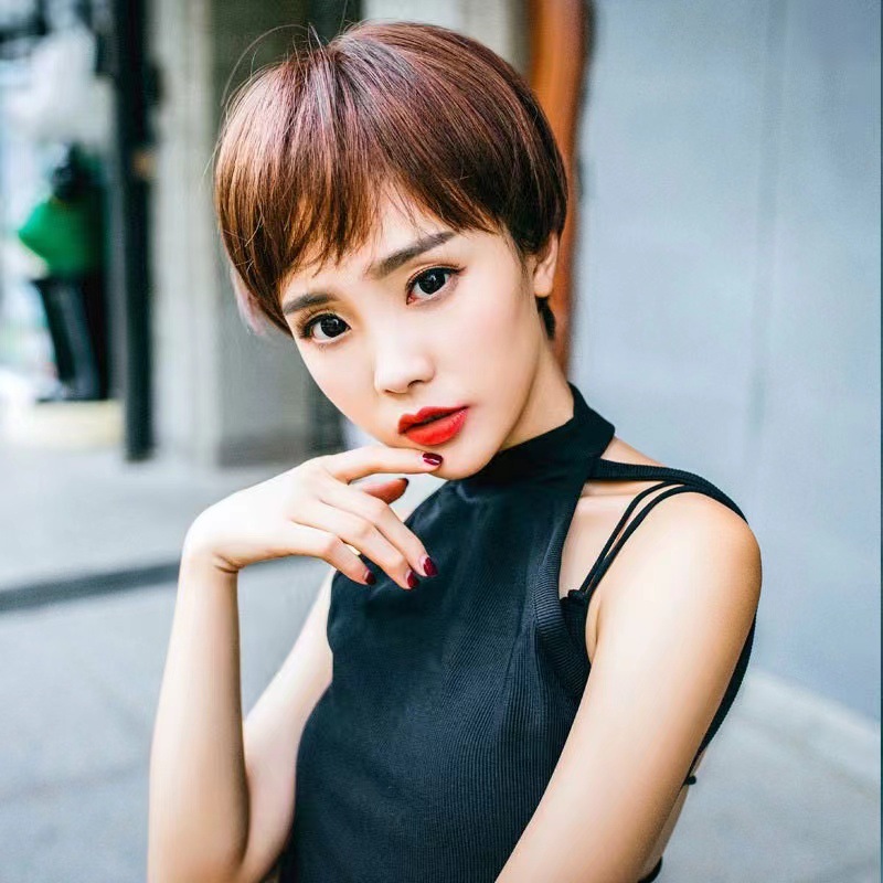 Wig for women, short curly hair, short hair for women, fluffy and natural, African, European and American fashion hairstyle manufacturers, spot wholesale, foreign trade Wig for women, short curly hair, short hair for women, fluffy and natural, African, European and American fashion hairstyle manufacturers, spot wholesale, foreign trade