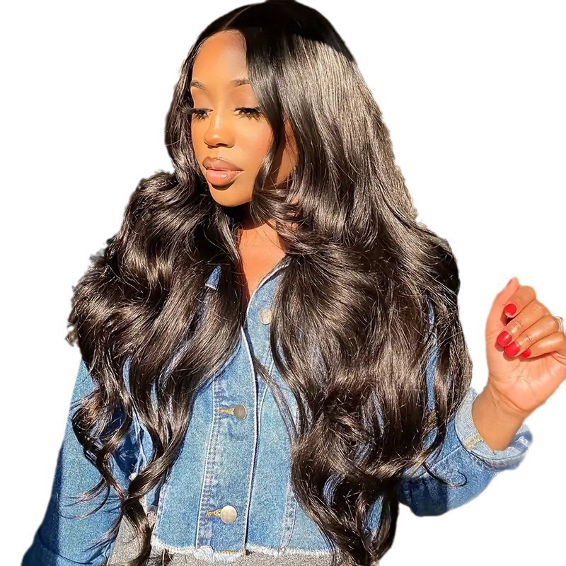 Cross border hot selling lace lace long curly hair women's headgear European and American fashion women's big wave wig headgear wig Cross border hot selling lace lace long curly hair women's headgear European and American fashion women's big wave wig headgear wig