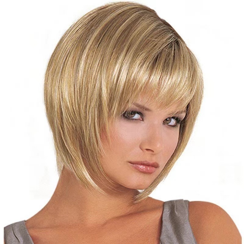 Wig for women, short curly hair, short hair for women, fluffy and natural, African, European and American fashion hairstyle manufacturers, spot wholesale, foreign trade Wig for women, short curly hair, short hair for women, fluffy and natural, African, European and American fashion hairstyle manufacturers, spot wholesale, foreign trade