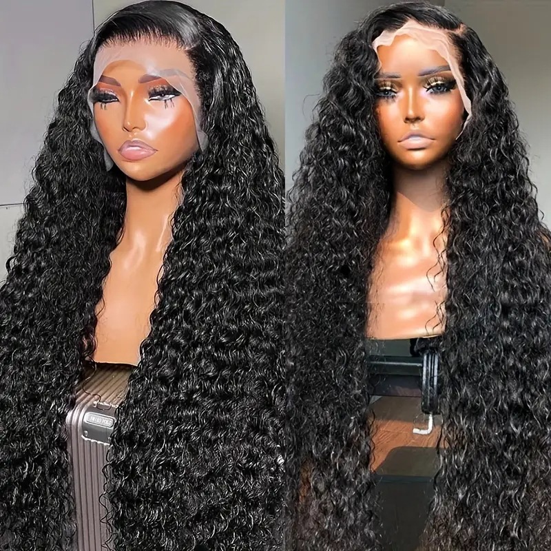 African Cross border Fashion Front Lace 13 * 4 Wig Hot Selling in Europe and America Small Roll Tube Explosion Head Long Roll Hair Cover African Cross border Fashion Front Lace 13 * 4 Wig Hot Selling in Europe and America Small Roll Tube Explosion Head Long Roll Hair Cover