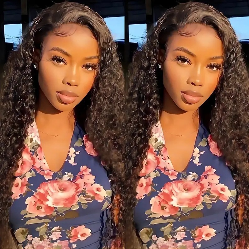 Cross border European and American fashion front lace synthetic wig Amazon Africa hot selling small roll tube long roll hair cover Cross border European and American fashion front lace synthetic wig Amazon Africa hot selling small roll tube long roll hair cover