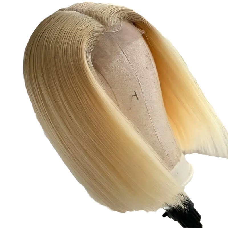Amazon Europe and America Front Lace 13 * 4 Wig Bobo Head Split, notch, synthetic full head cover factory in stock Wig Amazon Europe and America Front Lace 13 * 4 Wig Bobo Head Split, notch, synthetic full head cover factory in stock Wig