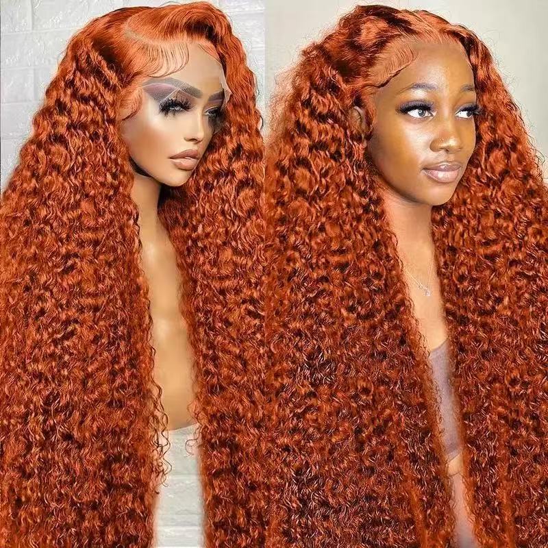 African Cross border Fashion Front Lace 13 * 4 Wig Hot Selling in Europe and America Small Roll Tube Explosion Head Long Roll Hair Cover African Cross border Fashion Front Lace 13 * 4 Wig Hot Selling in Europe and America Small Roll Tube Explosion Head Long Roll Hair Cover