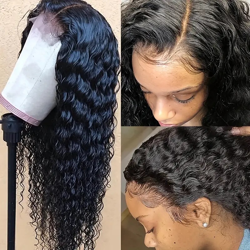 Cross border foreign trade small roll wig European and American fashion front lace hand rolled curly hair African hot selling front lace wig