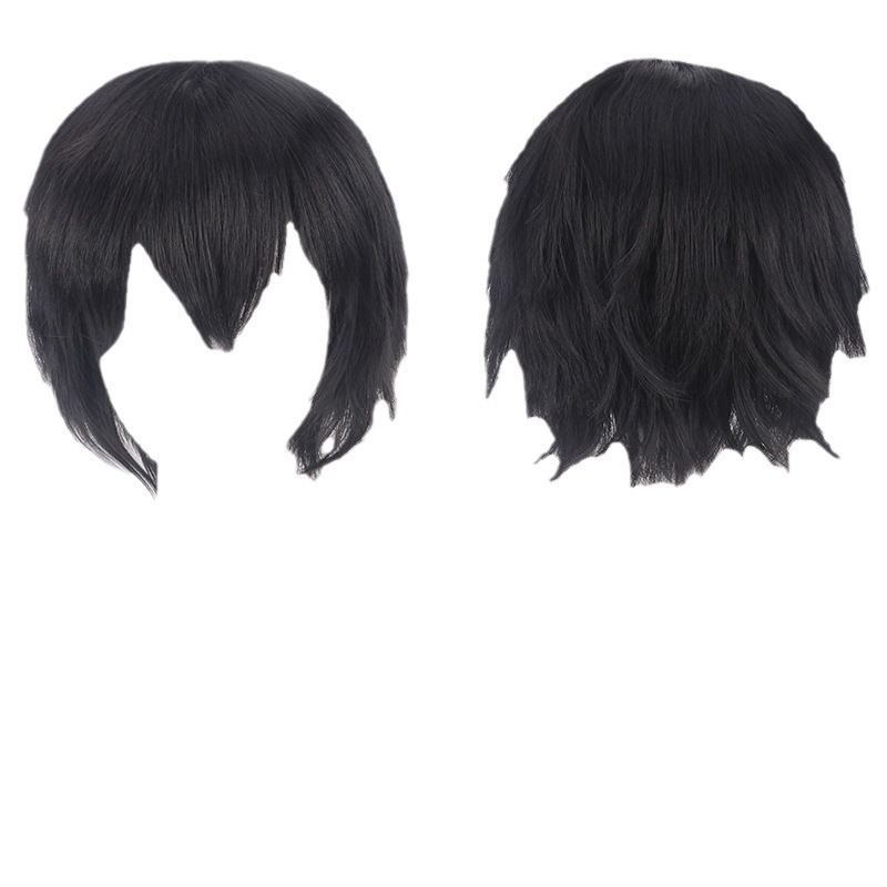 Hot selling Harajuku anti upturned male hair anime wig, European and American short hair anti upturned styling, universal cosplay color wig Hot selling Harajuku anti upturned male hair anime wig, European and American short hair anti upturned styling, universal cosplay color wig