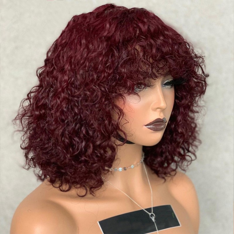 Wig, European and American women's fashionable synthetic headband with bangs, short curly hair, small curly hair, multiple colors available from manufacturers Wig, European and American women's fashionable synthetic headband with bangs, short curly hair, small curly hair, multiple colors available from manufacturers