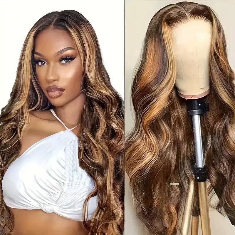 Cross border foreign trade, European and American fashion, lace lace, big wave wig, African hot selling long curly hair, synthetic head cover Cross border foreign trade, European and American fashion, lace lace, big wave wig, African hot selling long curly hair, synthetic head cover
