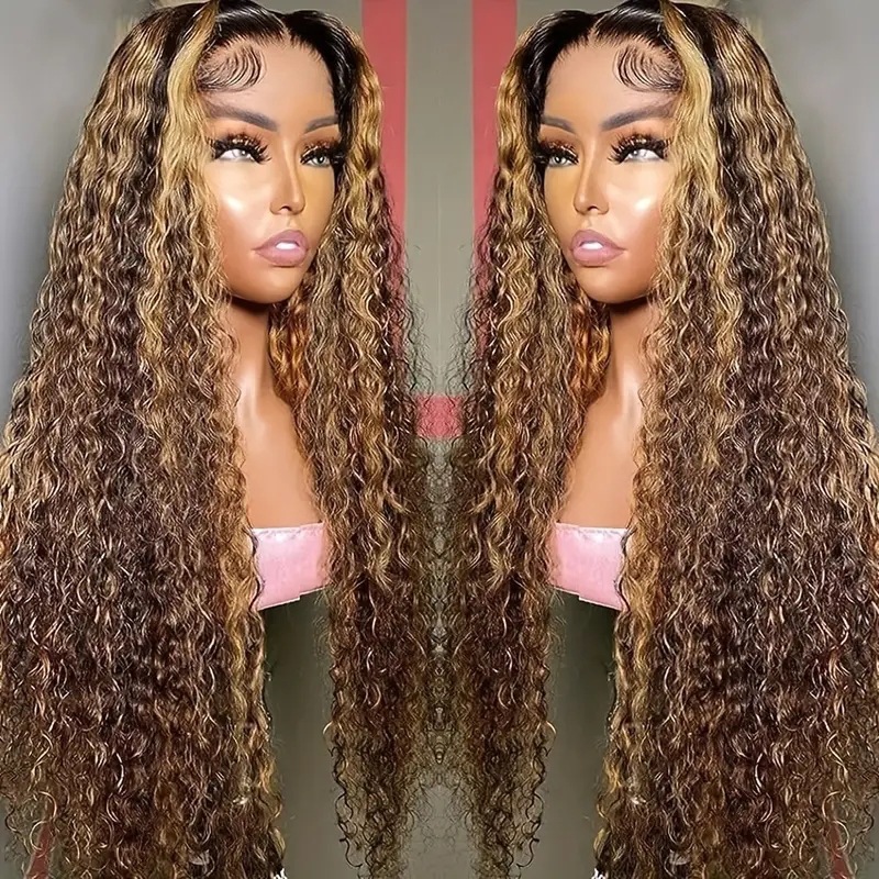 Foreign trade, European and American fashion, lace wig, cross-border hot selling in Africa, piano color, small roll, long roll hair, full head cover Foreign trade, European and American fashion, lace wig, cross-border hot selling in Africa, piano color, small roll, long roll hair, full head cover