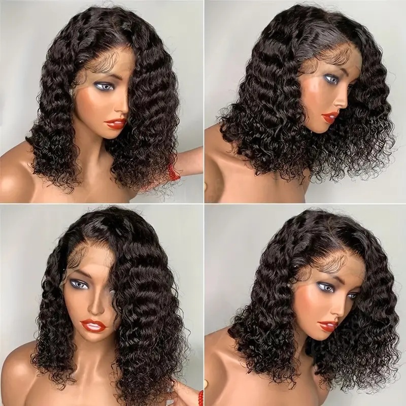 Cross border European and American fashion front lace lace small roll hand rolled wig, popular in Africa for foreign trade, small roll wig Cross border European and American fashion front lace lace small roll hand rolled wig, popular in Africa for foreign trade, small roll wig