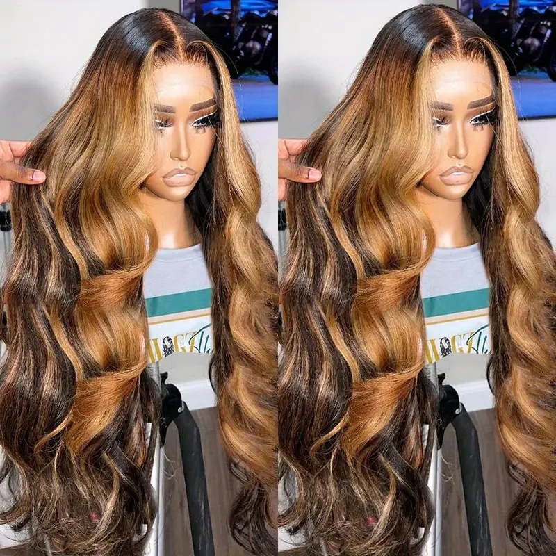 Cross border European and American Fashion Piano Color Wig Headset African Hot Selling Lace Big Wave Curling Hair Factory in Stock Cross border European and American Fashion Piano Color Wig Headset African Hot Selling Lace Big Wave Curling Hair Factory in Stock