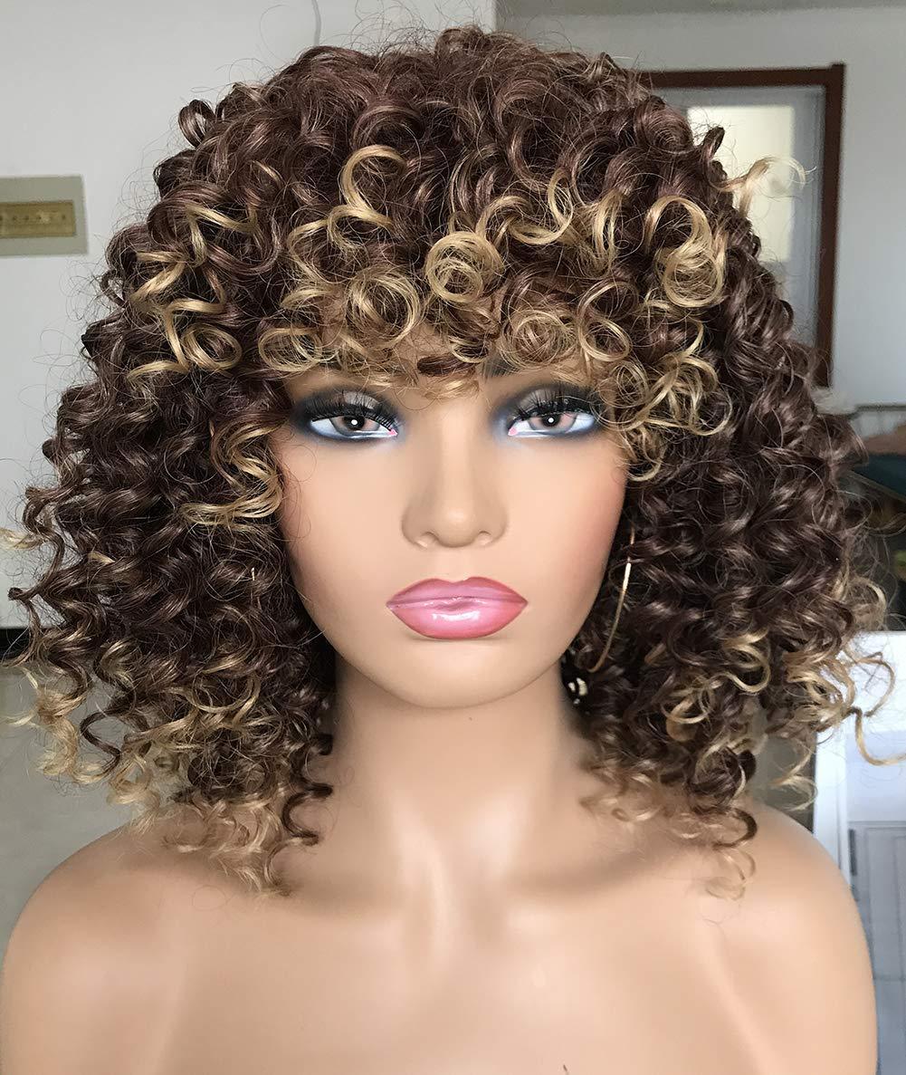 Cross border European and American wigs female wig manufacturers wholesale Africa small curly hair explosive head multi-color synthetic wig full head set Cross border European and American wigs female wig manufacturers wholesale Africa small curly hair explosive head multi-color synthetic wig full head set