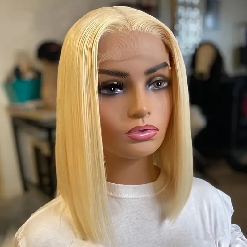 Amazon Europe and America Front Lace 13 * 4 Wig Bobo Head Split, notch, synthetic full head cover factory in stock Wig Amazon Europe and America Front Lace 13 * 4 Wig Bobo Head Split, notch, synthetic full head cover factory in stock Wig