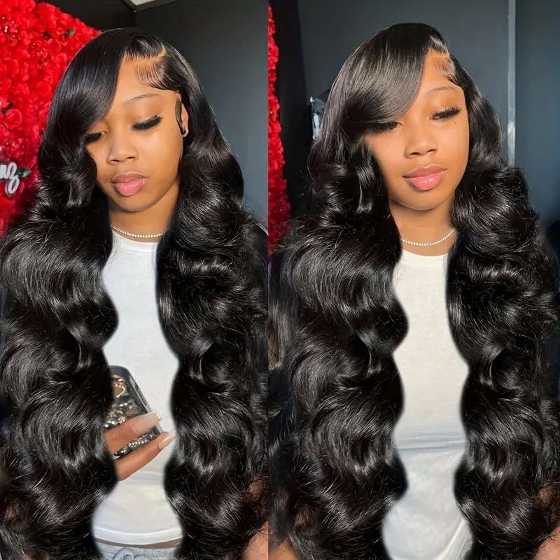 Front Lace Wig, Amazon Hot Selling Natural Wave Wig, Front Lace Wig Factory in Stock