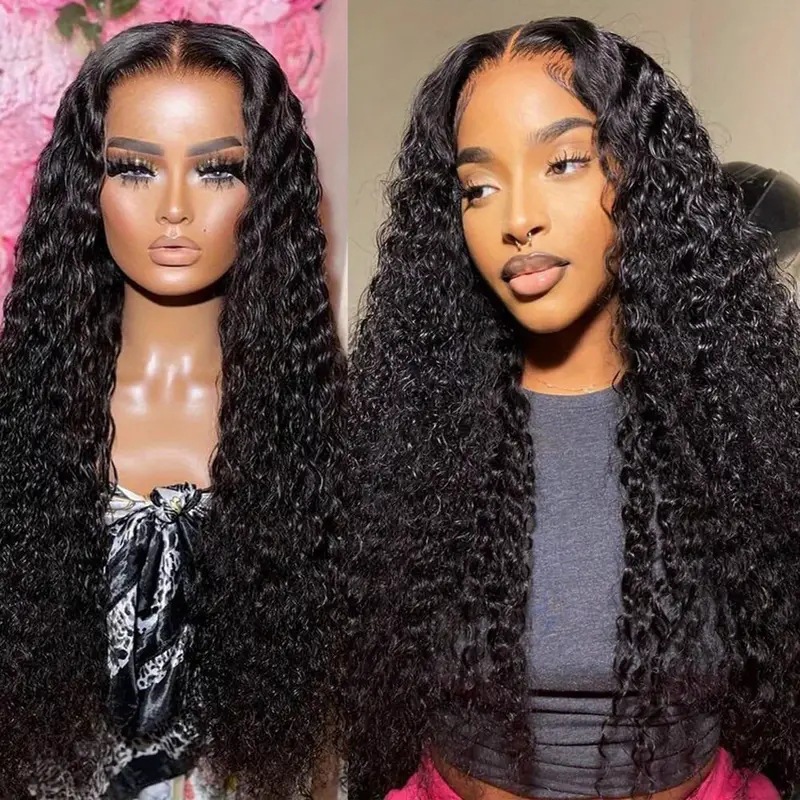 Cross border European and American fashion front lace lace full head cover hot selling small coiled tube explosive head long curly hair wig Cross border European and American fashion front lace lace full head cover hot selling small coiled tube explosive head long curly hair wig