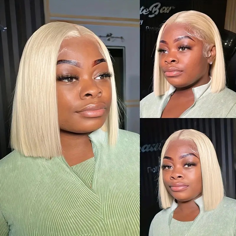 Amazon Europe and America Front Lace 13 * 4 Wig Bobo Head Split, notch, synthetic full head cover factory in stock Wig Amazon Europe and America Front Lace 13 * 4 Wig Bobo Head Split, notch, synthetic full head cover factory in stock Wig