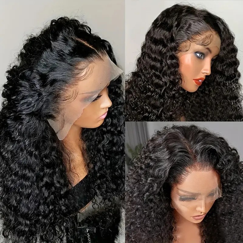 Cross border foreign trade fashion lace synthetic head cover Amazon Europe and America hot selling small coiled tube curly hair wig wig Cross border foreign trade fashion lace synthetic head cover Amazon Europe and America hot selling small coiled tube curly hair wig wig