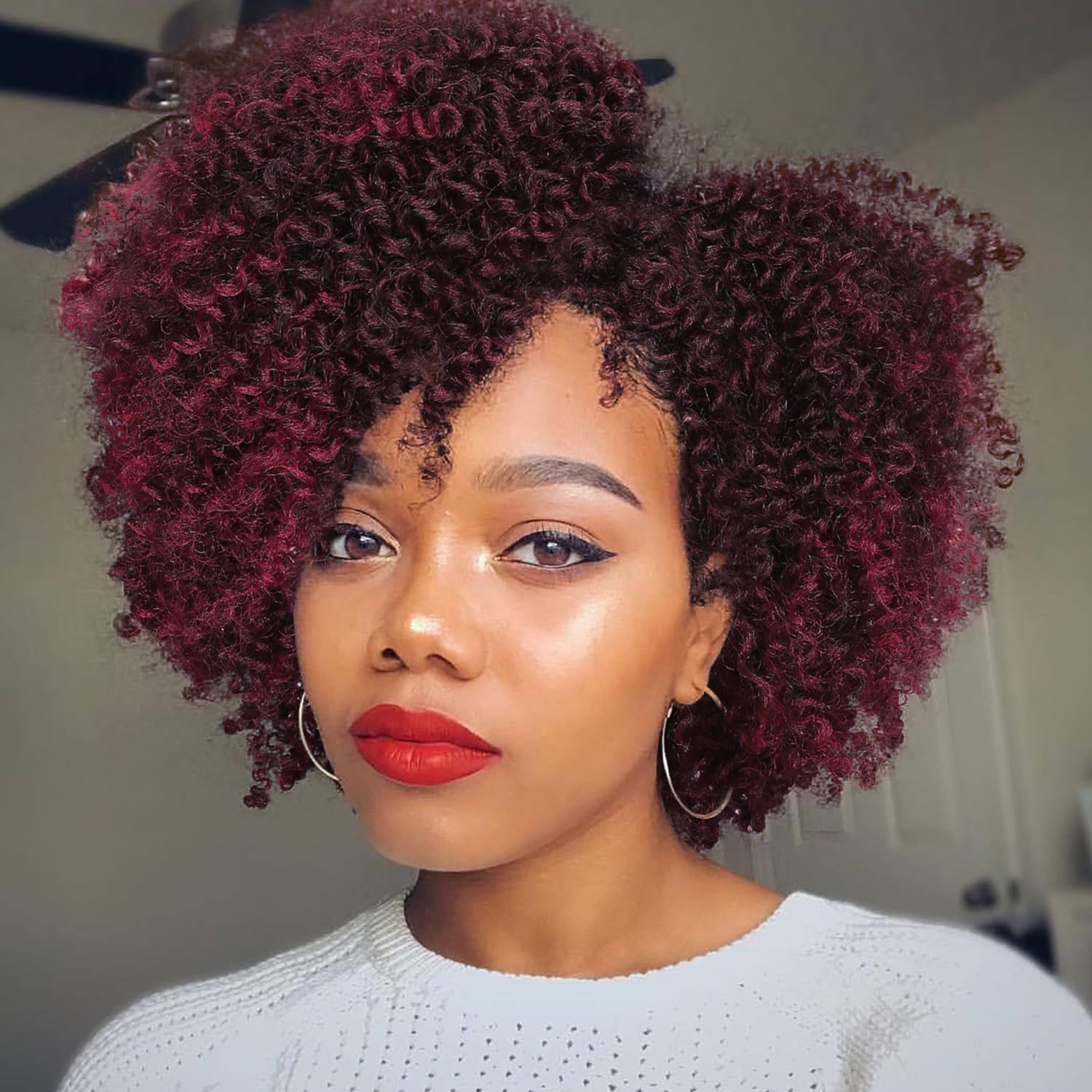 Cross border wig for African women, black with short curly hair and small curly hair, Kinky Curly Wigs manufacturer Cross border wig for African women, black with short curly hair and small curly hair, Kinky Curly Wigs manufacturer