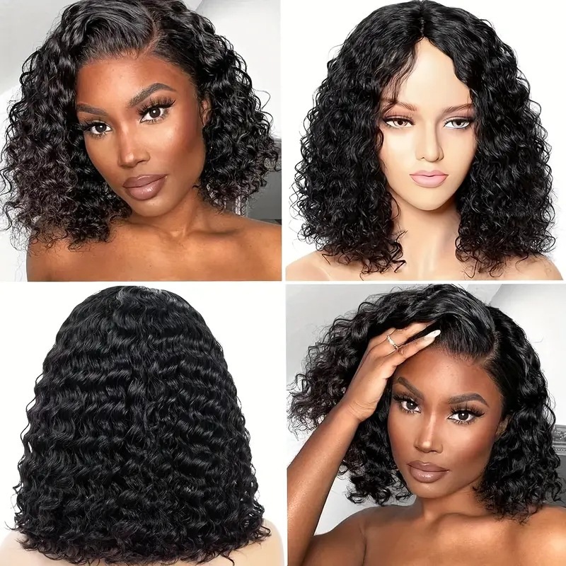 Cross border European and American fashion front lace lace small roll hand rolled wig, popular in Africa for foreign trade, small roll wig Cross border European and American fashion front lace lace small roll hand rolled wig, popular in Africa for foreign trade, small roll wig