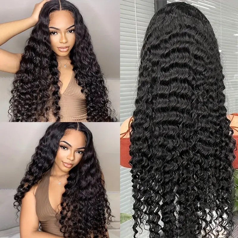 Cross border foreign trade wig European and American fashion front lace fluffy corn perm small curls curly hair African hot selling front lace