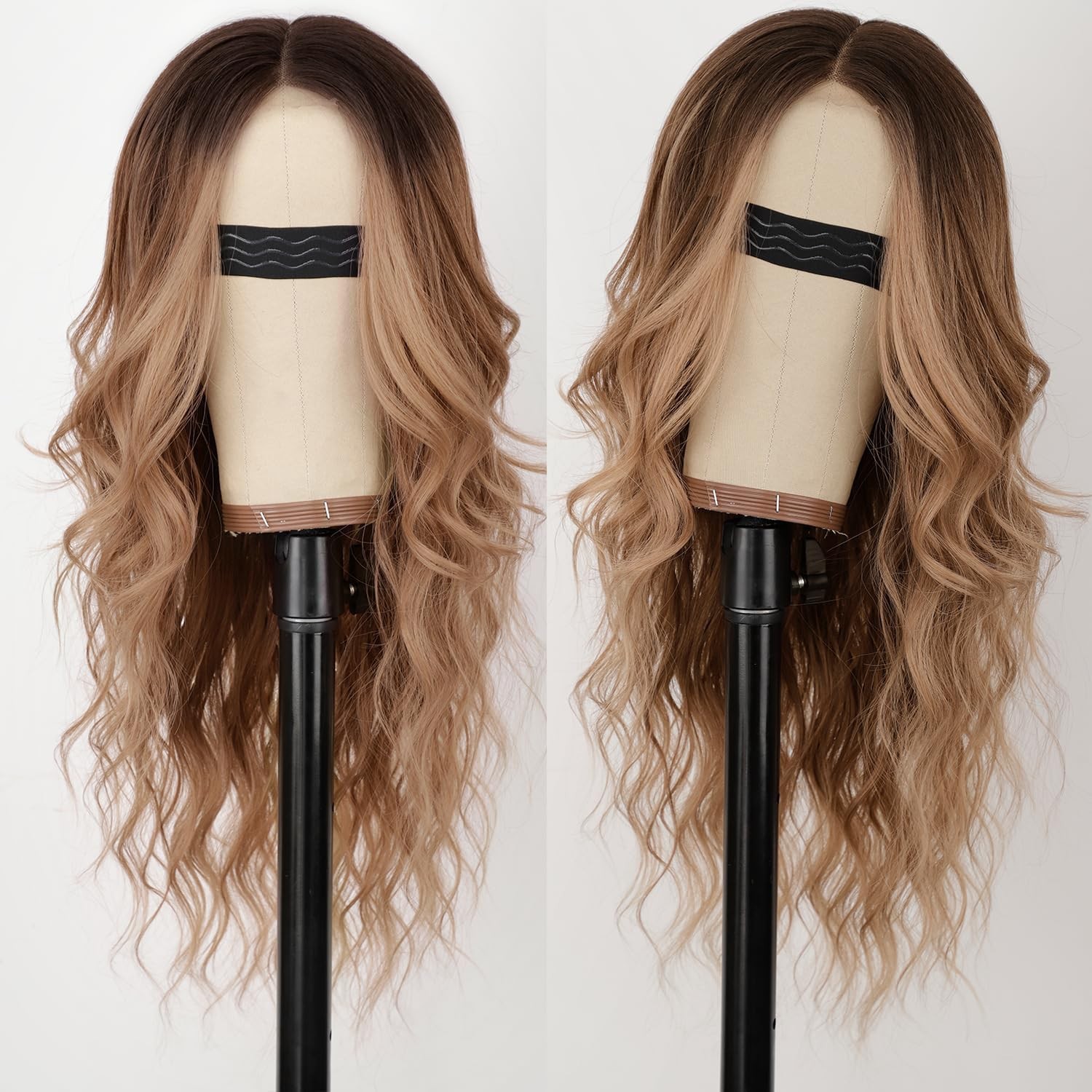 New product launch: European and American gradient color long curly hair wig, women's hair wigs, synthetic wig headband New product launch: European and American gradient color long curly hair wig, women's hair wigs, synthetic wig headband