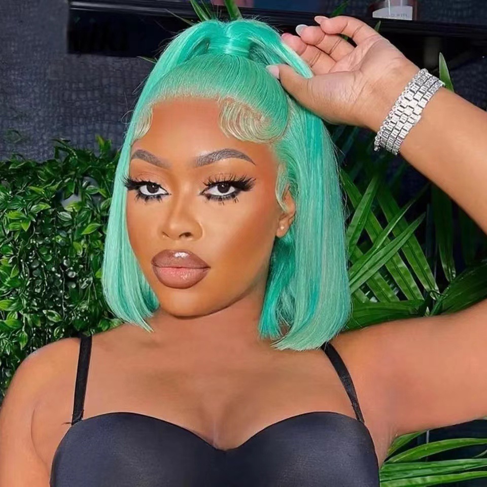 Front lace short bob haircut Amazon hot selling short straight bob haircut wig factory in stock, one piece hair replacement Front lace short bob haircut Amazon hot selling short straight bob haircut wig factory in stock, one piece hair replacement