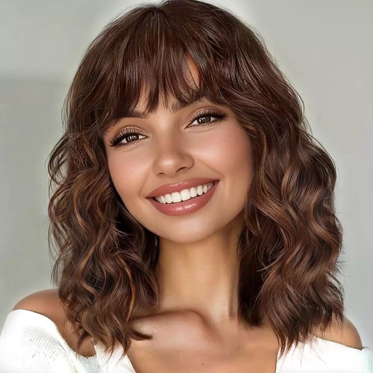European and American wigs for women with long curly hair, featuring Qi Liu, seawater ripple, and fashionable full head covers. Cross border foreign trade exclusive source