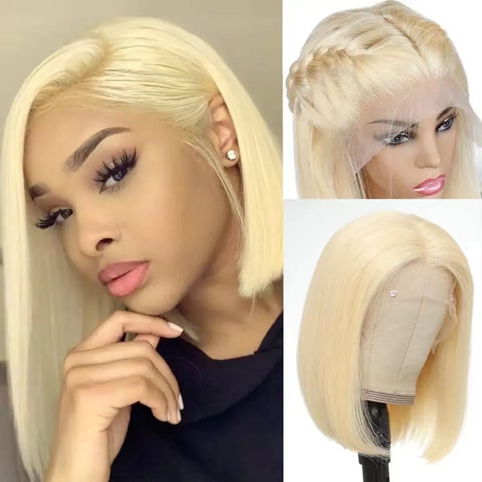 Front lace short bob haircut Amazon hot selling short straight bob haircut wig factory in stock, one piece hair replacement Front lace short bob haircut Amazon hot selling short straight bob haircut wig factory in stock, one piece hair replacement