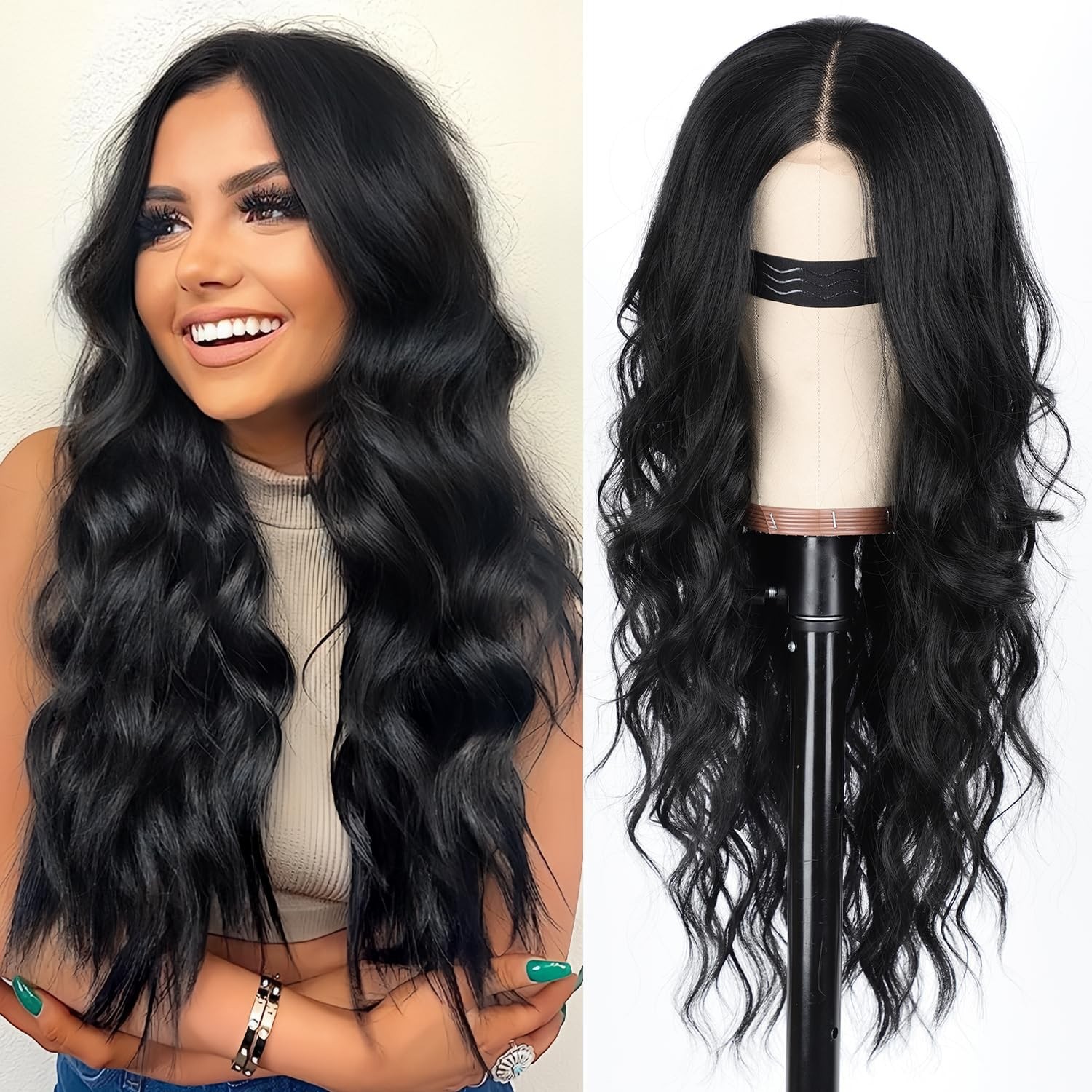 New product launch: European and American gradient color long curly hair wig, women's hair wigs, synthetic wig headband New product launch: European and American gradient color long curly hair wig, women's hair wigs, synthetic wig headband