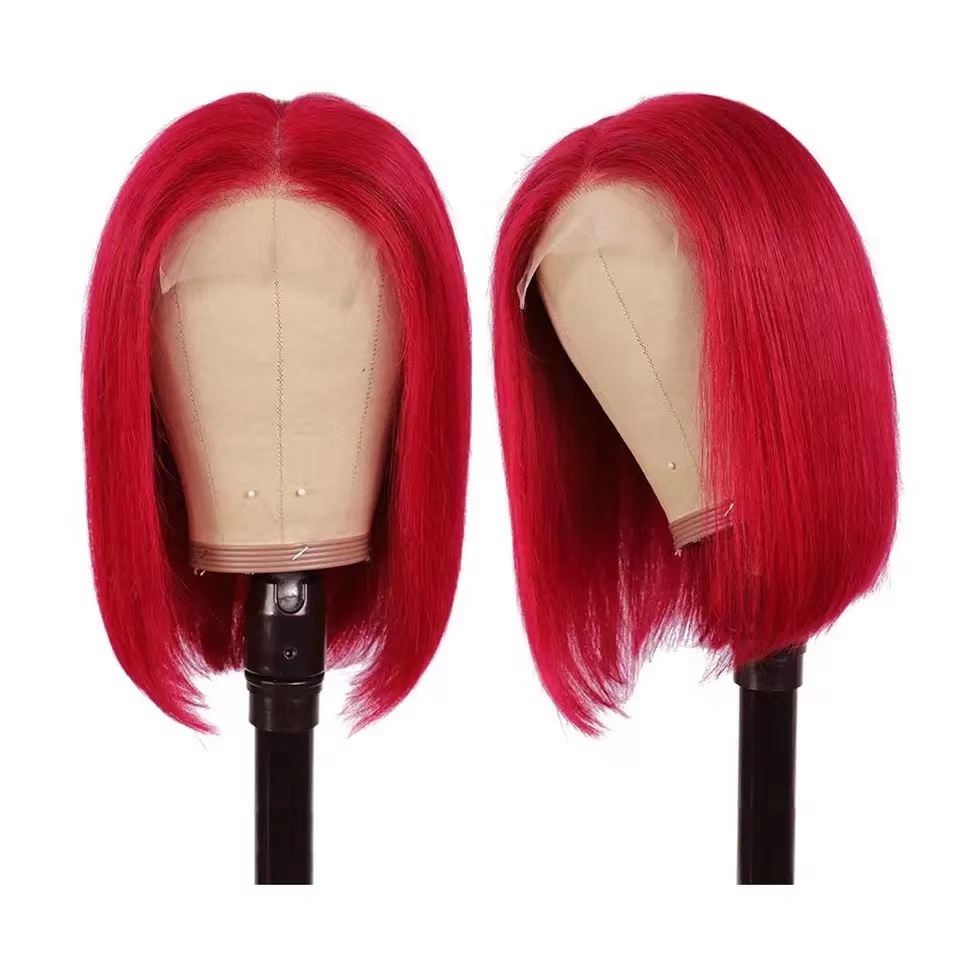 Front lace short bob haircut Amazon hot selling short straight bob haircut wig factory in stock, one piece hair replacement Front lace short bob haircut Amazon hot selling short straight bob haircut wig factory in stock, one piece hair replacement