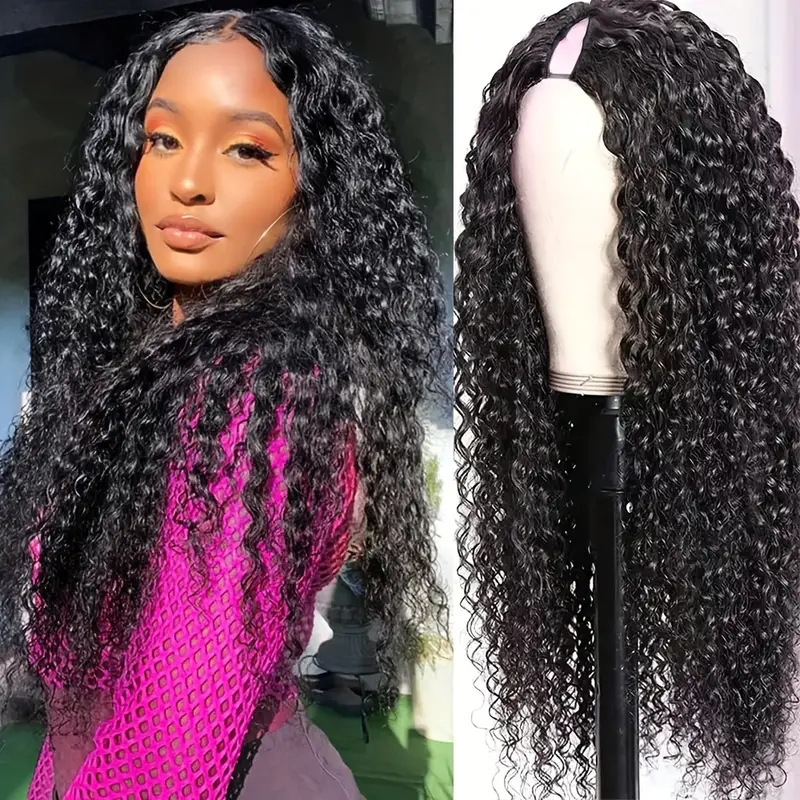 Front Lace Wig Front Lace Wig Women's Medium Small Roll Long Roll Hair Fluffy Natural Half Head Set Wholesale