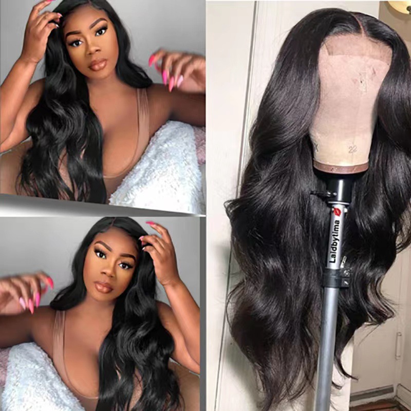AliExpress New Product: European and American Women's Big Wave Wig, Medium and Long Roll Hair, Chemical Fiber High Temperature Silk Head Cover, Spot Wholesale