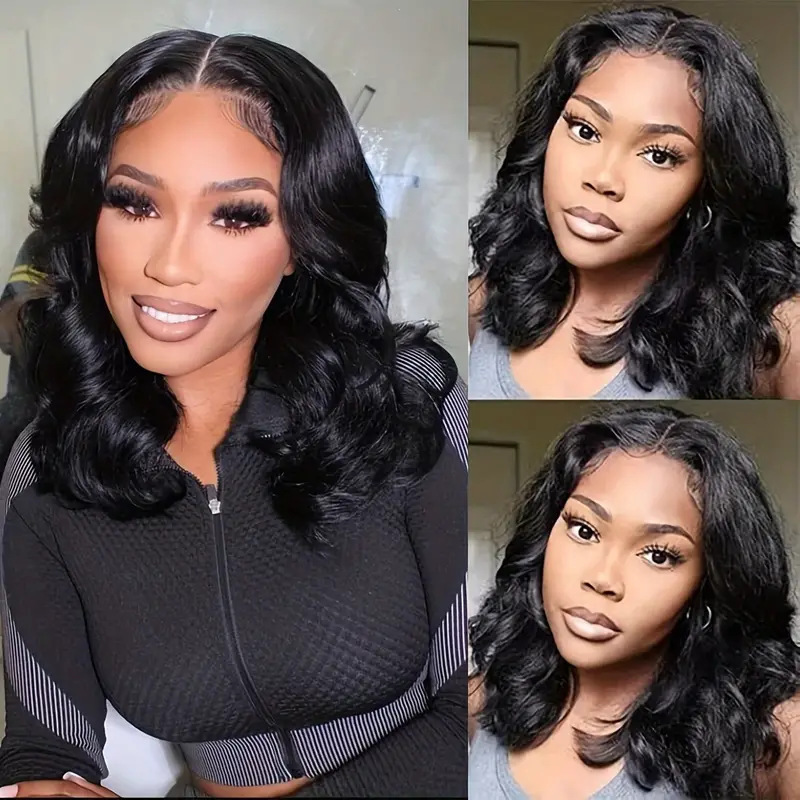 AliExpress hot selling lace wig, European and American fashionable short curly wig, big wave wig set, in stock hair replacement