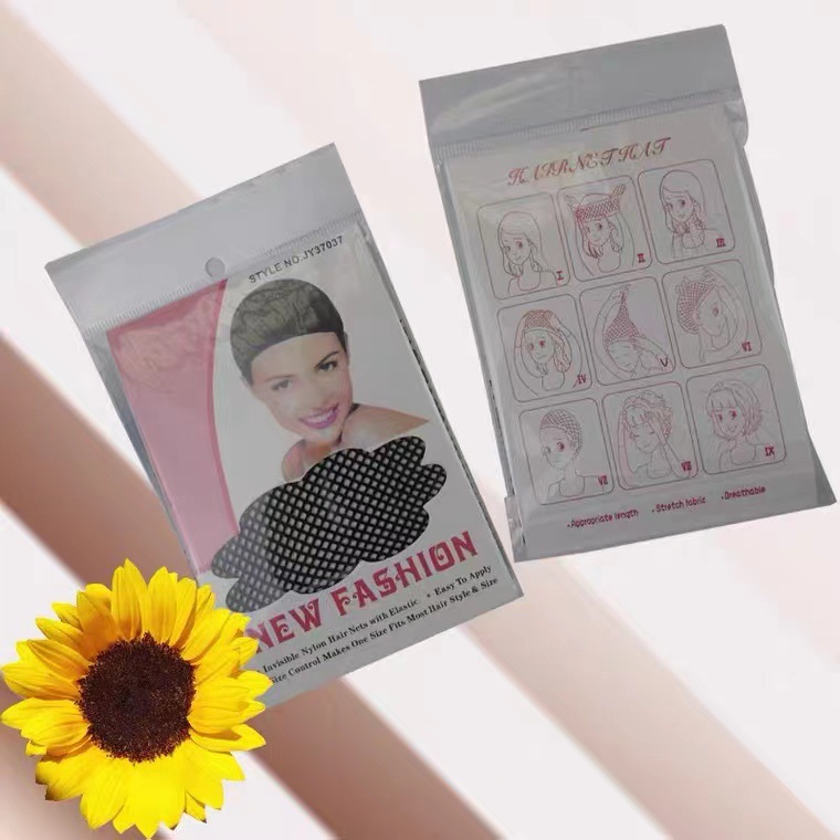Wholesale wig, hairnet, net cover, two end hair net cover, wig accessories, factory direct sales