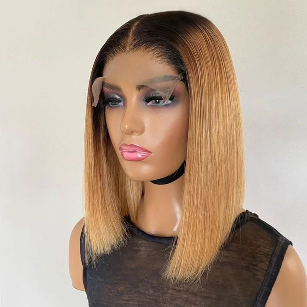 Front lace short bob haircut Amazon hot selling short straight bob haircut wig factory in stock, one piece hair replacement Front lace short bob haircut Amazon hot selling short straight bob haircut wig factory in stock, one piece hair replacement