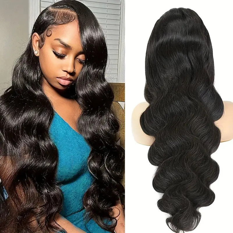 Front Lace Wig Women's Medium Large Wave Long Curled Hair Fluffy Natural Full Headset Front Lace Wig