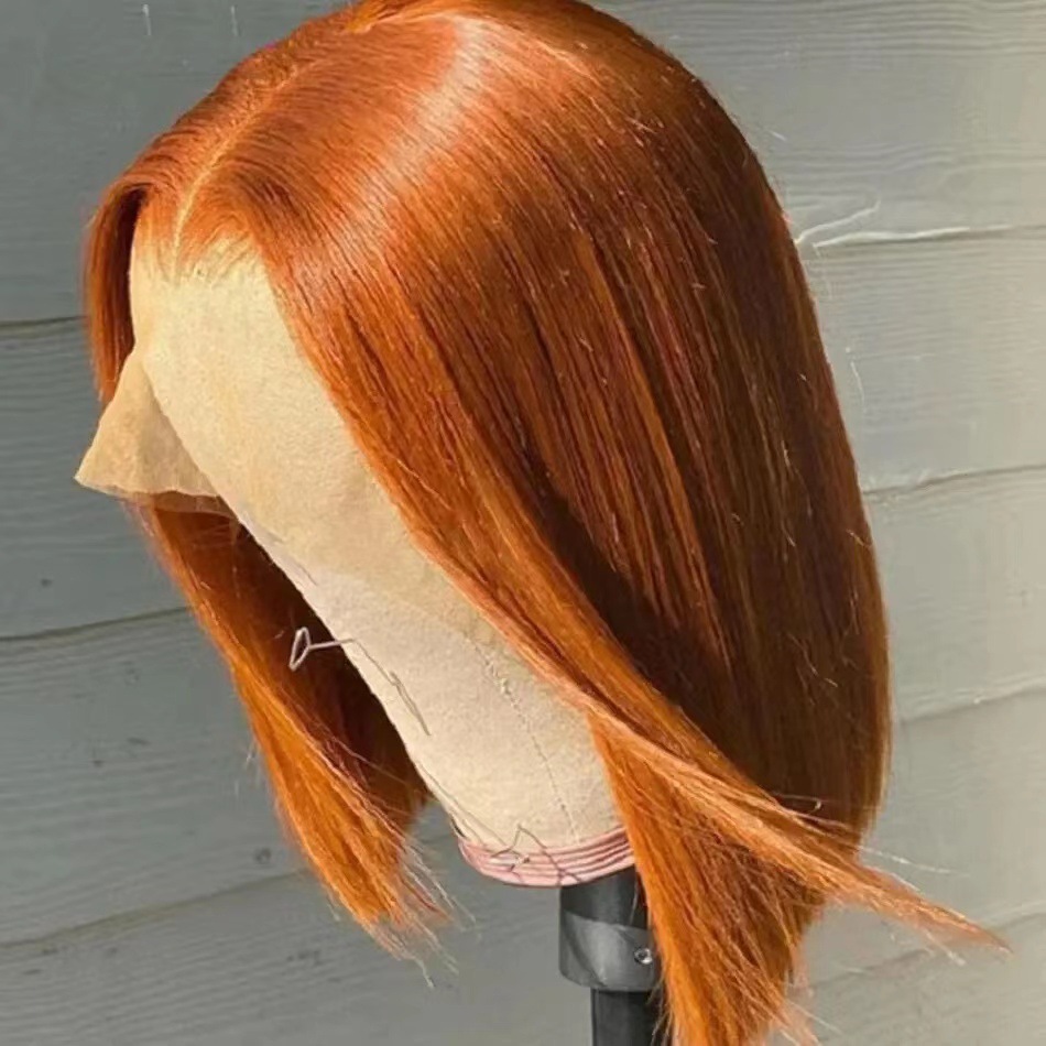 Front lace short bob haircut Amazon hot selling short straight bob haircut wig factory in stock, one piece hair replacement Front lace short bob haircut Amazon hot selling short straight bob haircut wig factory in stock, one piece hair replacement