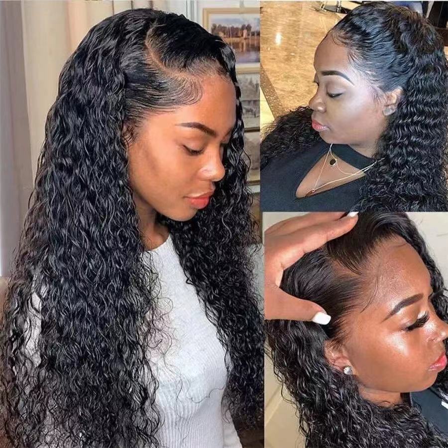 Cross border wig for women in Europe and America, slender and curly hair, cross-border new product manufacturers, spot wholesale, African small curly hair, high-temperature silk