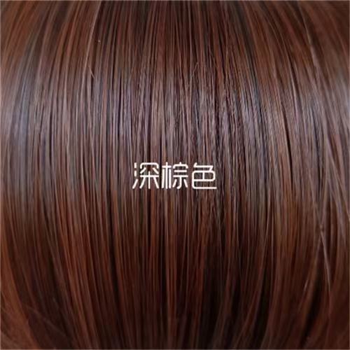 European and American fashion bangs, medium to long hair wigs, full head covers, hot selling bob hair wigs in foreign trade European and American fashion bangs, medium to long hair wigs, full head covers, hot selling bob hair wigs in foreign trade
